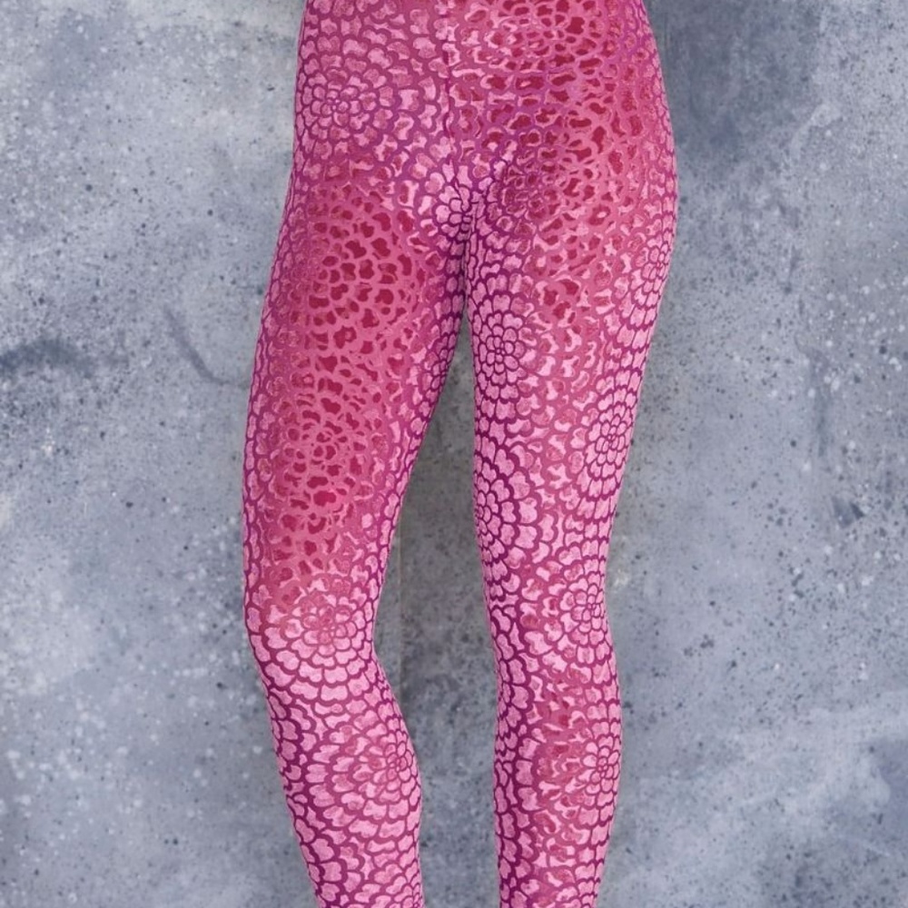 Burned Velvet Dahlia Leggings - SOLD OUT ON SITE